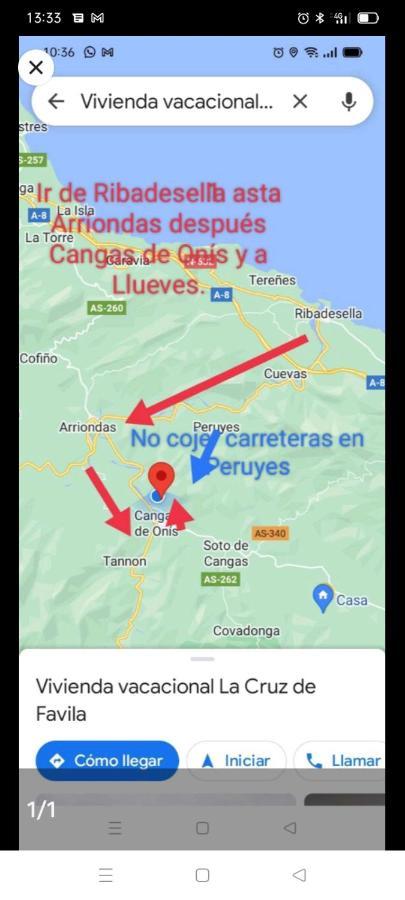 Casa La Cruz A 2Km De Onís Eksteriør bilde
